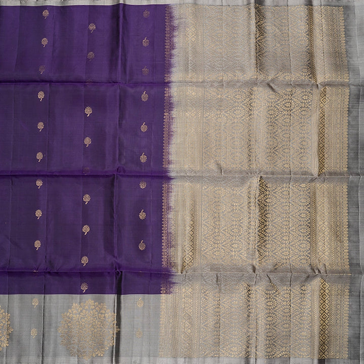 Hayagrivas Purple Handloom Soft Silk Saree KBF535G2-18
