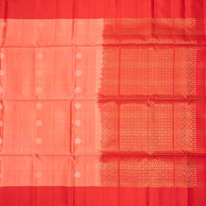 Hayagrivas Peach Handloom Soft Silk Saree KBF547G1-12