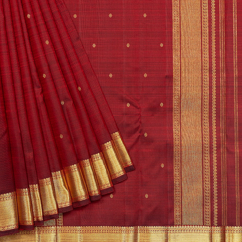 Hayagrivas Handloom Araku Maroon Kanjivaram Silk Saree KBF742H5-1