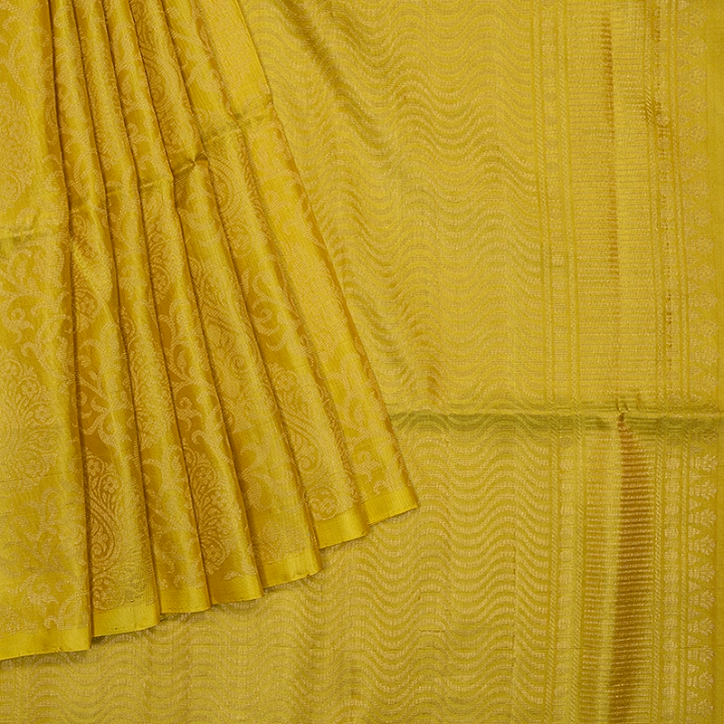 Hayagrivas Lemon Yellow Handloom Soft Silk Saree KSBE85A43-1
