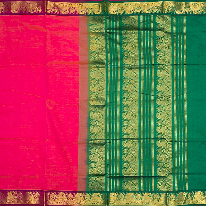 Hayagrivas Pink Semi Silk Cotton Saree SSCBF164I1-31