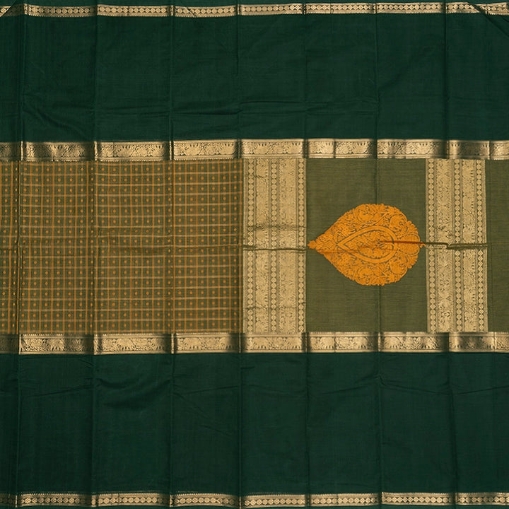 Hayagrivas Sage Green Handloom Kanchi Cotton Saree SSCBF177I12-1