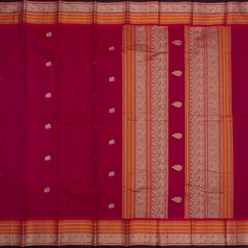 Hayagrivas Pink Handloom Kanchi Cotton Saree SSCBF177I5-10