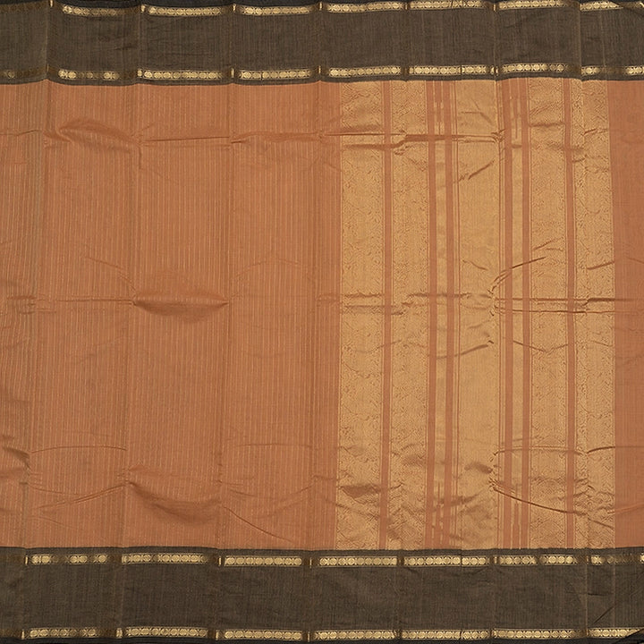 Hayagrivas Creamy Peach Handloom Kanchi Cotton Saree SSCBF177I5-5