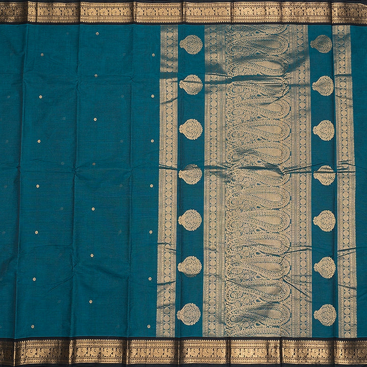 Hayagrivas Rama Green Handloom Kanchi Cotton Saree SSCBF177I8-12