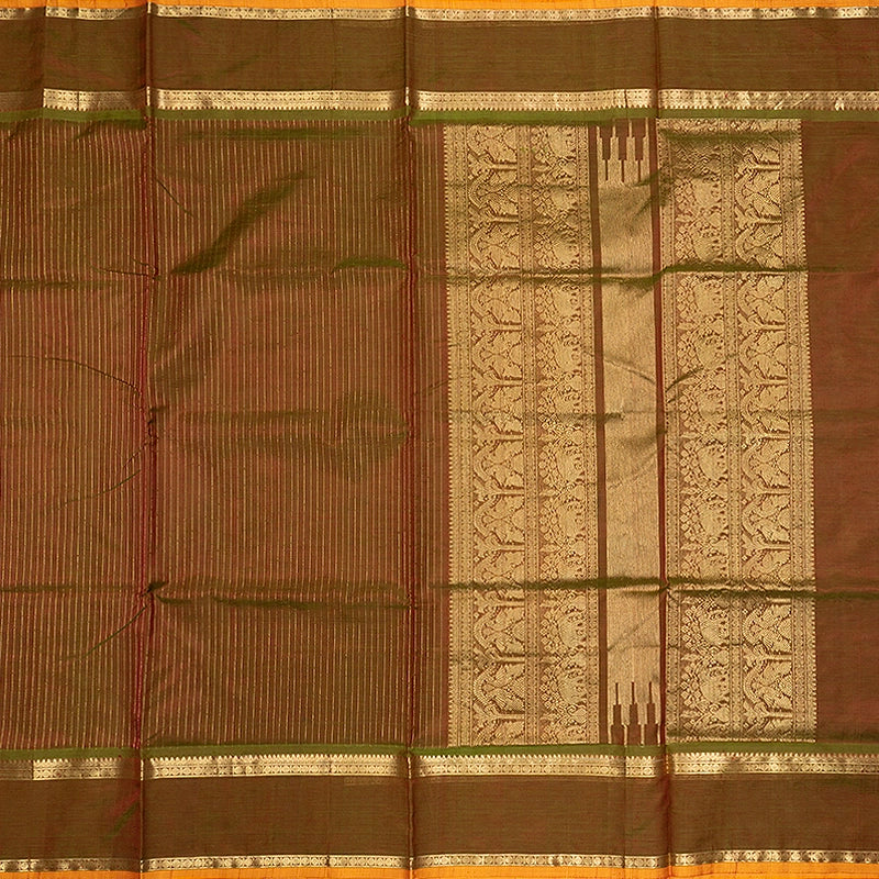Hayagrivas Manthalir Green Kanchi Silk Cotton Saree SSCBF179I2-1