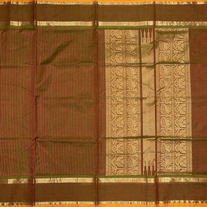 Hayagrivas Manthalir Green Kanchi Silk Cotton Saree SSCBF179I2-1