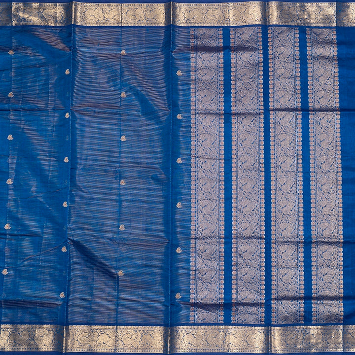 Hayagrivas Purplish-Blue Kanchi Silk Cotton Saree SSCBF179I11-4