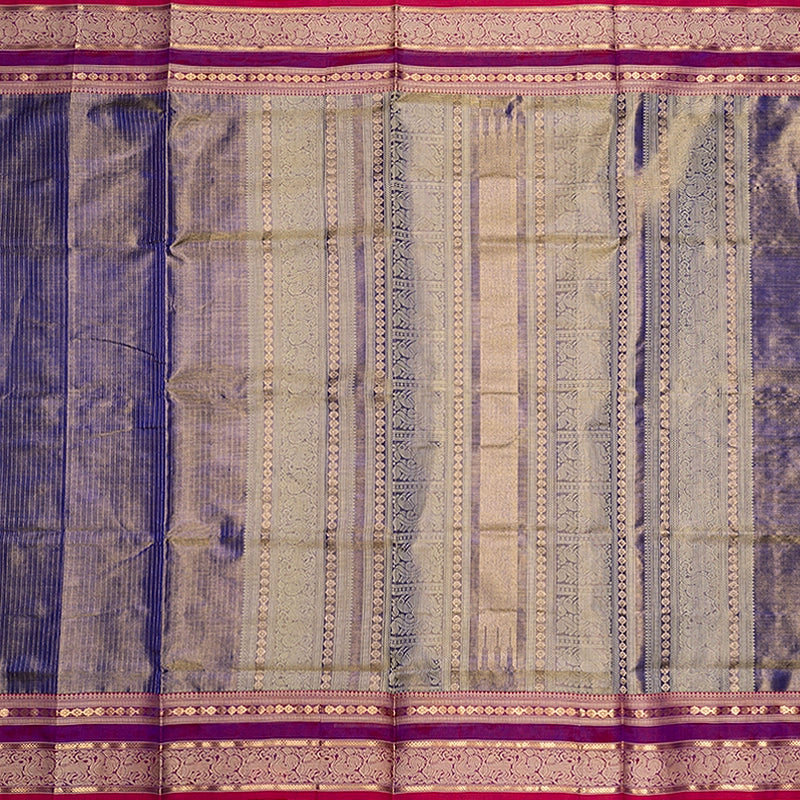 Hayagrivas Purple (Tissue) Kanchi Silk Cotton Saree SSCBF179I14-7