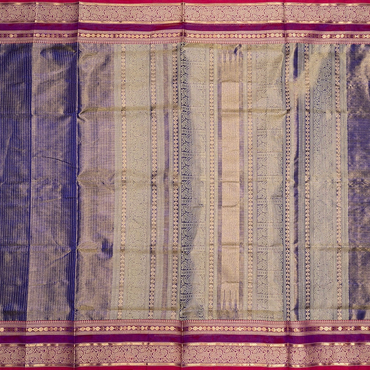 Hayagrivas Purple (Tissue) Kanchi Silk Cotton Saree SSCBF179I14-7