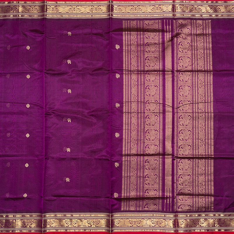 Hayagrivas Purple Kanchi Silk Cotton Saree SSCBF179I5-15