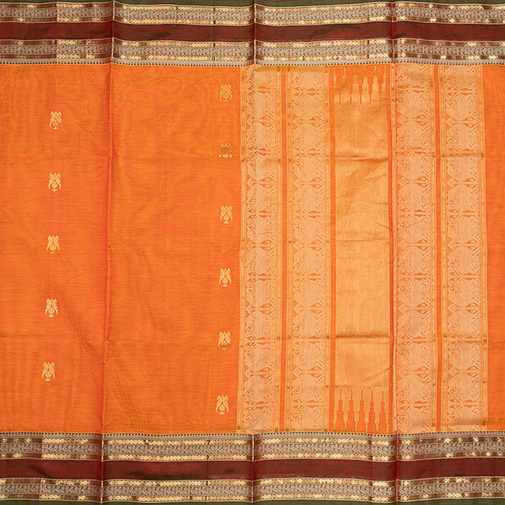 Hayagrivas Mambazham Orange Kanchi Silk Cotton Saree SSCBF179I5-38