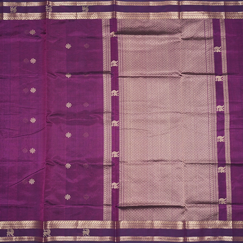 Hayagrivas Purple Kanchi Silk Cotton Saree SSCBF179I7-2