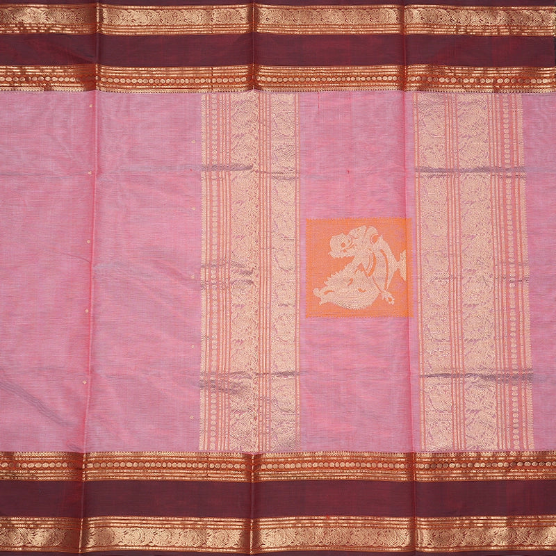 Hayagrivas Light Pink Kanchi Silk Cotton Saree SSCBF179I9-15