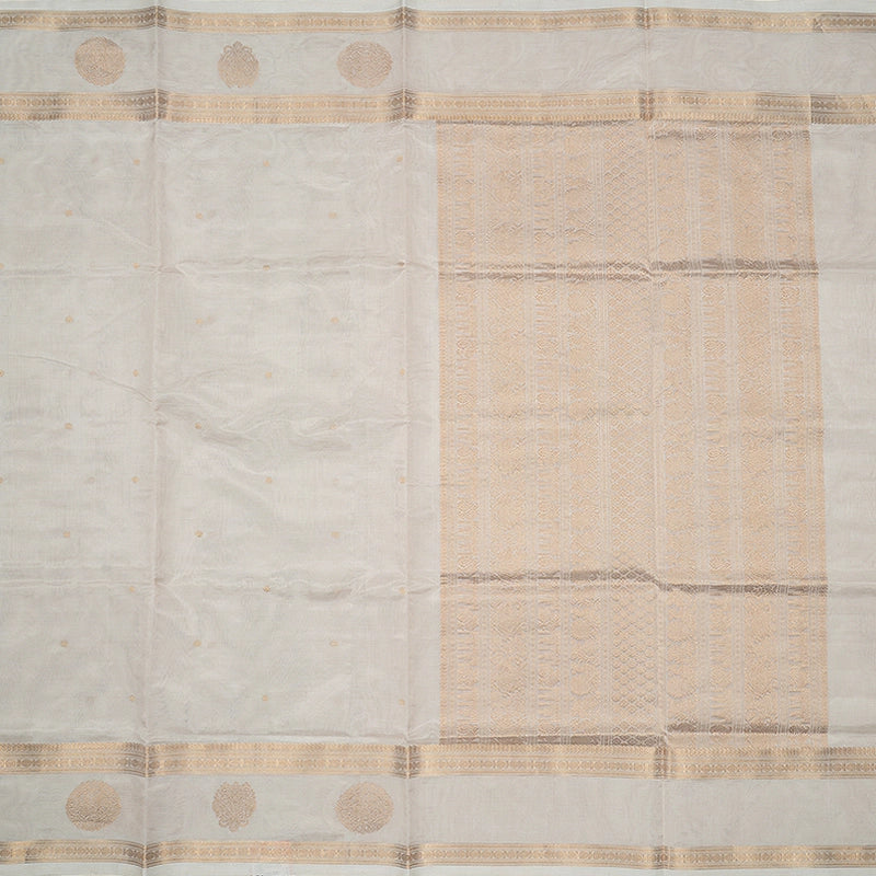 Hayagrivas Half-White Kanchi Silk Cotton Saree SSCBF179I9-29