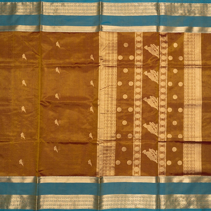 Hayagrivas Gold &amp; Maroon (Shot Colour) Kanchi Silk Cotton Saree SSCBF179I9-37