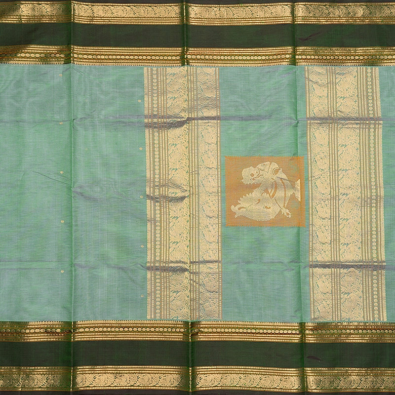 Hayagrivas Pastel Green Kanchi Silk Cotton Saree SSCBF179I9-8