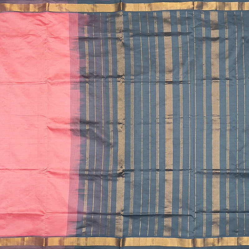 Hayagrivas Baby Pink Semi Silk Cotton Saree SSCBF180I1-11