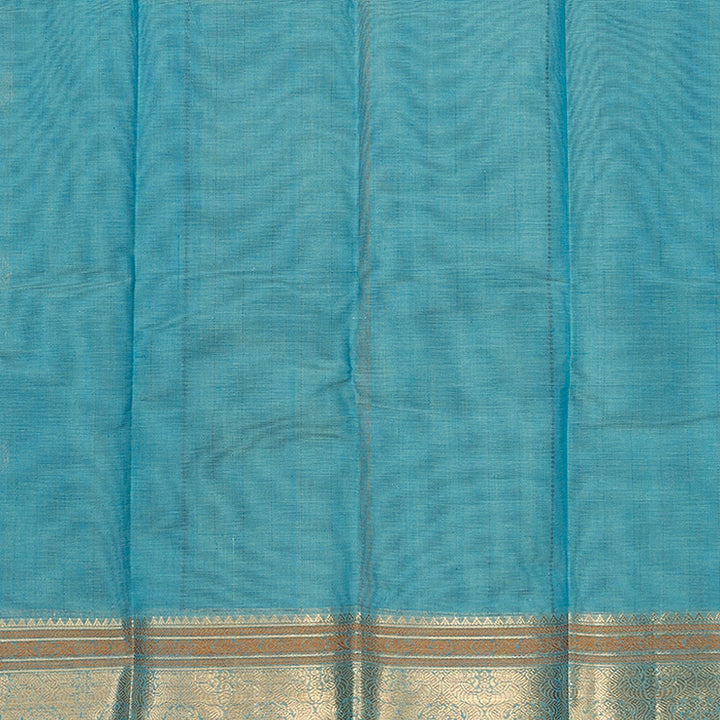 Hayagrivas Powder Blue Handloom Kanchi Cotton Saree SSCBF66E7-5