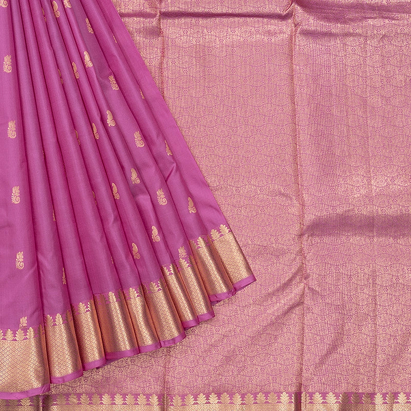 Hayagrivas Handloom Lotus Pink Kanjivaram Silk Saree KBF582G4-1