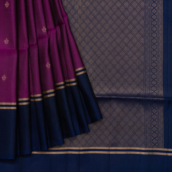 Hayagrivas Purple Handloom Soft Silk Saree KBF191E1-8