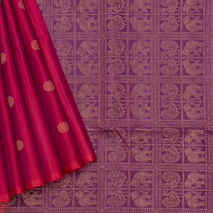 Hayagrivas Purple Handloom Soft Silk Saree KBF536G2-9