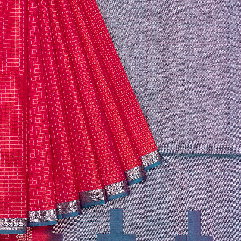 Hayagrivas Pink Handloom Soft Silk Saree KBF536G3-3