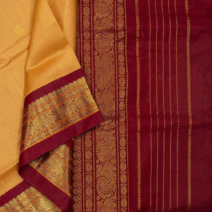 Hayagrivas Mild Peach Pure Silk Cotton Saree SSCBF34D4-20