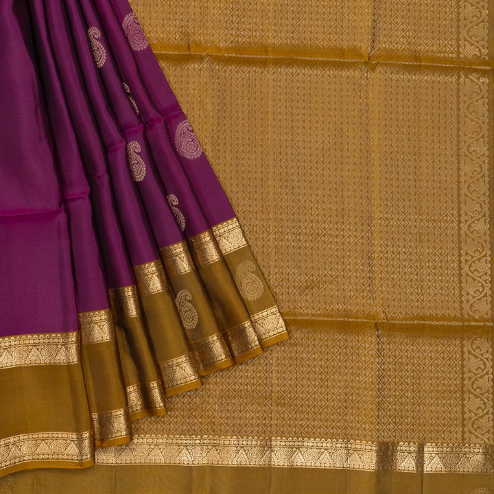 Hayagrivas Purple Handloom Soft Silk Saree KBF532G4-6