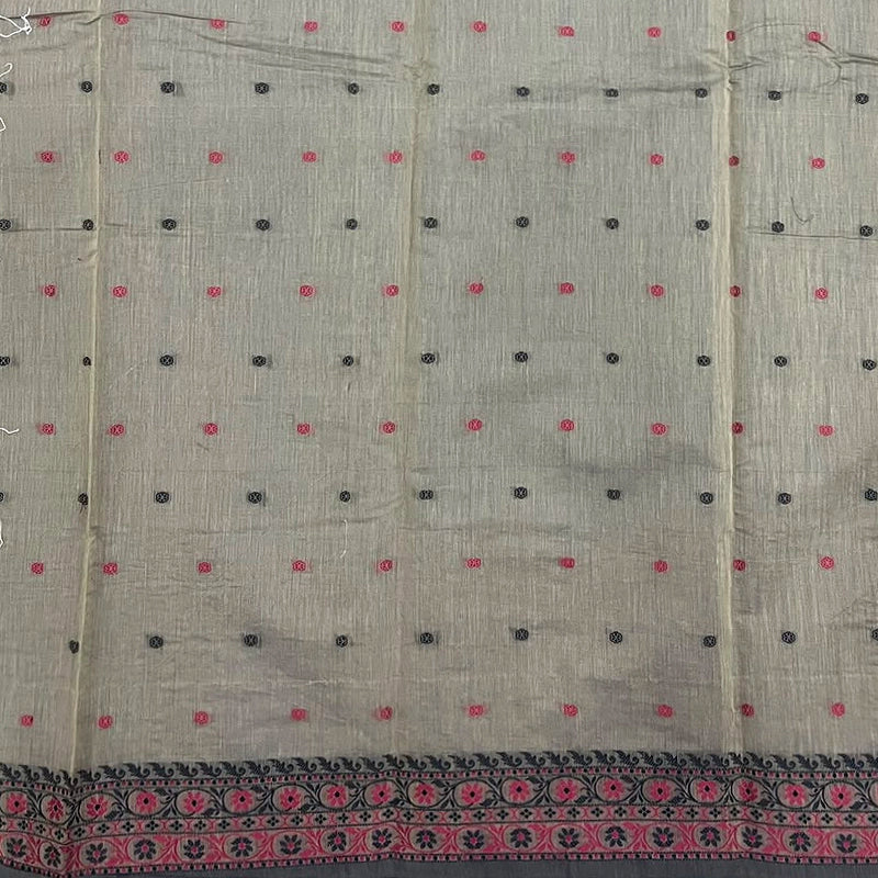 Hayagrivas Elephant Grey Fancy Cotton Sarees