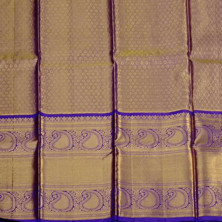 Hayagrivas Pure Kanjivaram Pattu Pavadai in Rose Pink with Purplish-blue BBB2314J17-5