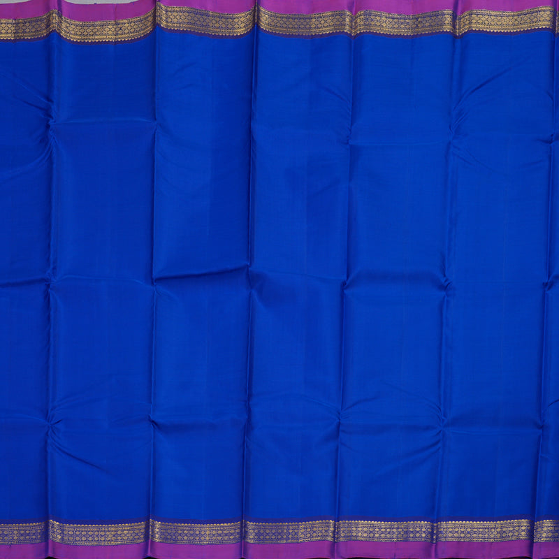 Hayagrivas Blue Handloom Kanjivaram Silk Saree with Dark Blue Border BBC1028J5-1