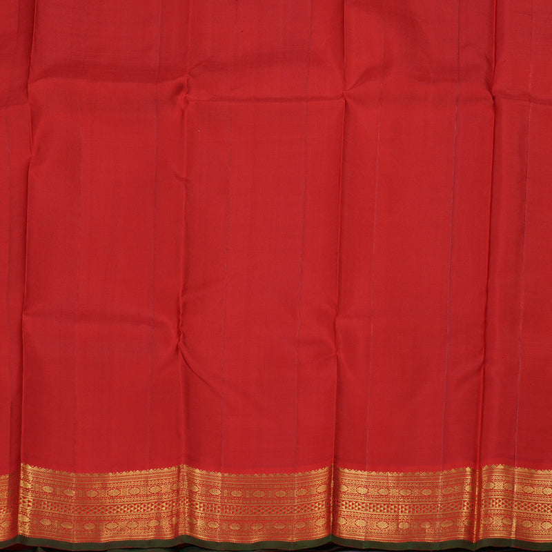 Hayagrivas Plum Purple Handloom Kanjivaram Silk Saree with Red Border BBC1031J3-1