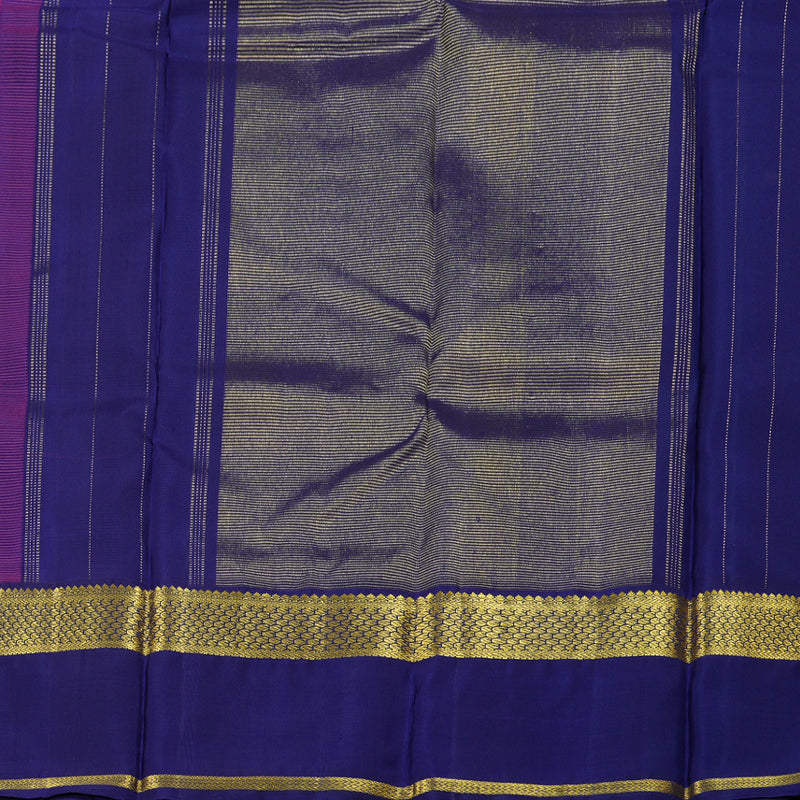 Hayagrivas Dual Tone (Pink With Yellow) Handloom Kanjivaram Silk Saree with Blue Border BBC1079J12-1