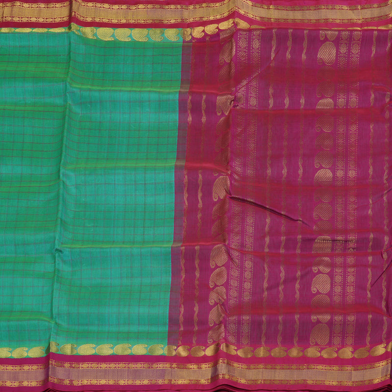 Hayagrivas Handloom Ten Yards Korvai Silk Cotton Saree BBC1105J13-1