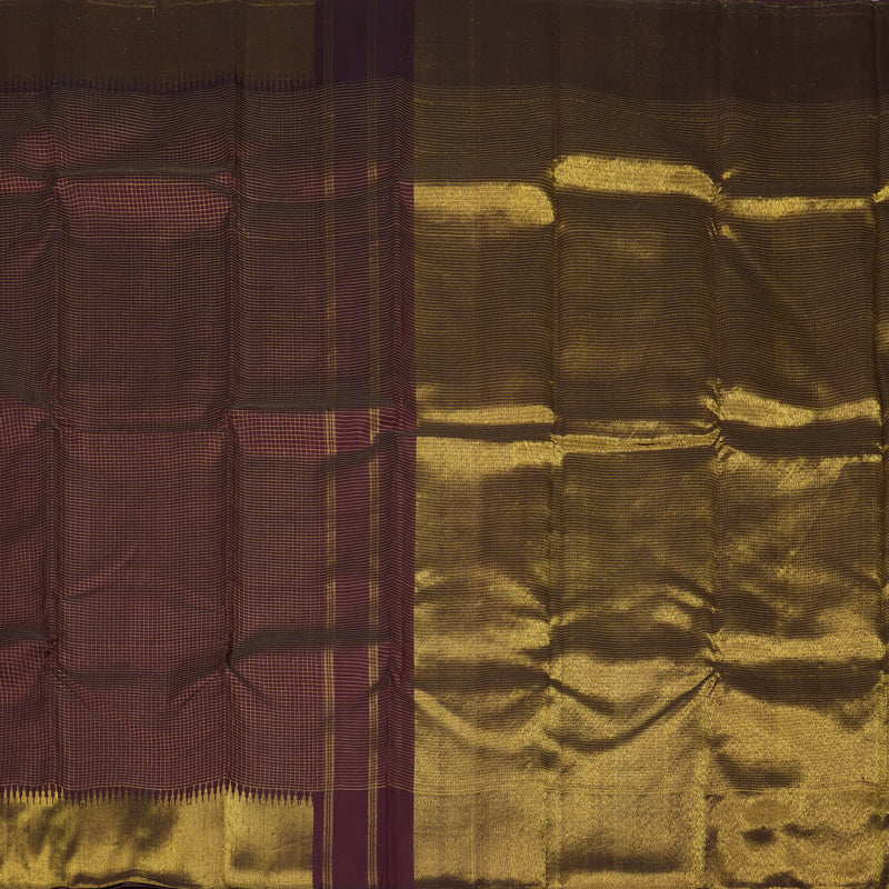 Hayagrivas Handloom Wine Maroon Kanjivaram Silk Saree BBC1181K2-1