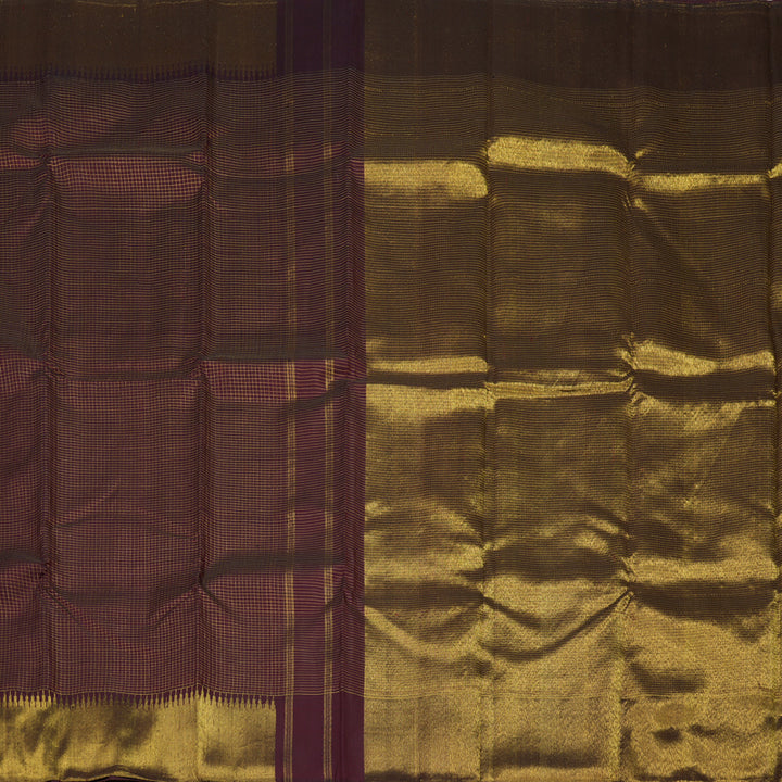 Hayagrivas Handloom Wine Maroon Kanjivaram Silk Saree BBC1181K2-1