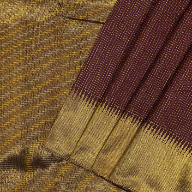 Hayagrivas Handloom Wine Maroon Kanjivaram Silk Saree BBC1181K2-1