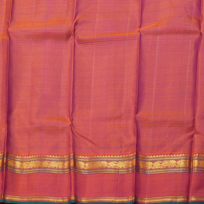 Hayagrivas Mandhalir Kanjivaram Silk Saree with Rustish Orange Border BBC1222K22-1