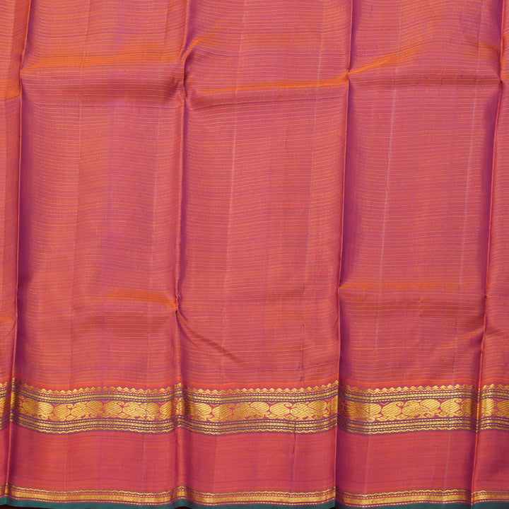 Hayagrivas Mandhalir Kanjivaram Silk Saree with Rustish Orange Border BBC1222K22-1