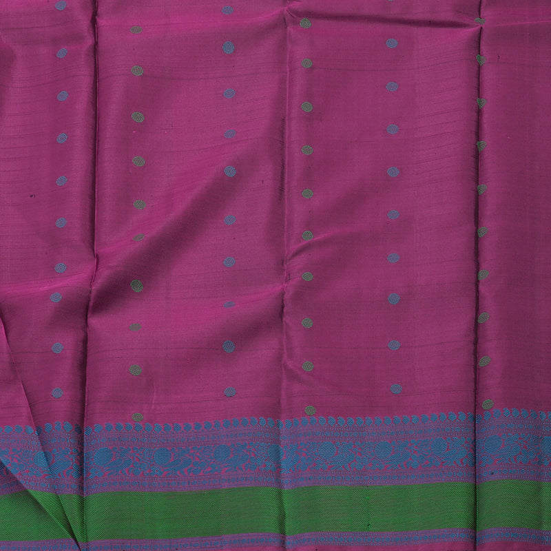 Hayagrivas Handloom Black Kanjivaram Silk Saree with Multicolour Thread Work Border BBC1225K2-1