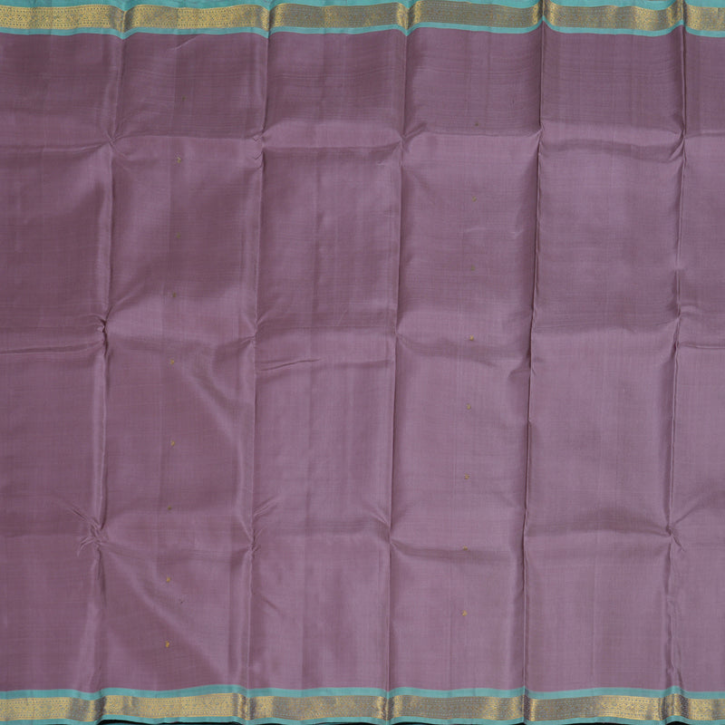 Hayagrivas Lilac Color Handloom Kanjivaram Silk Saree with Sea Blue Border BBC1303K4-15