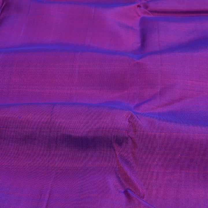 Hayagrivas Purple Kanjivaram Silk Saree with Sea Blue Border BBC1412L10-5