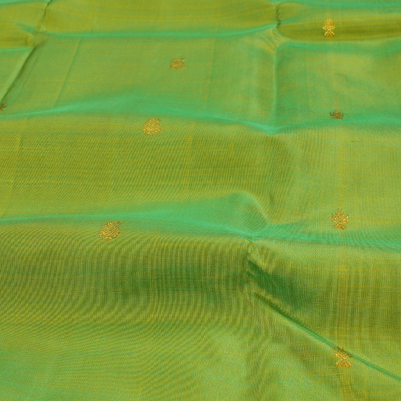 Hayagrivas Fluorescent Green Kanjivaram Silk Saree with Purple Border BBC1412L11-2