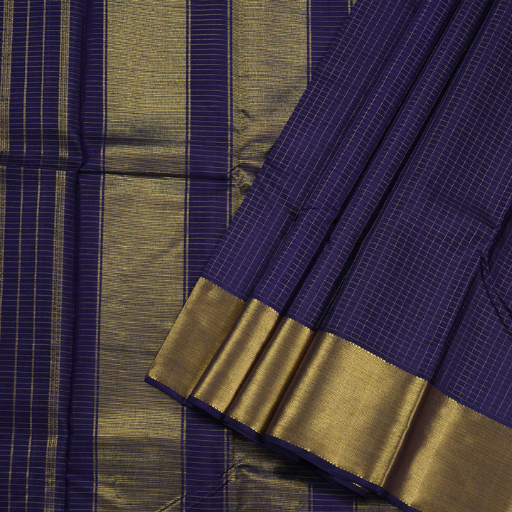 Hayagrivas Blue Handloom Kanjivaram Silk Saree BBC1412L3-1