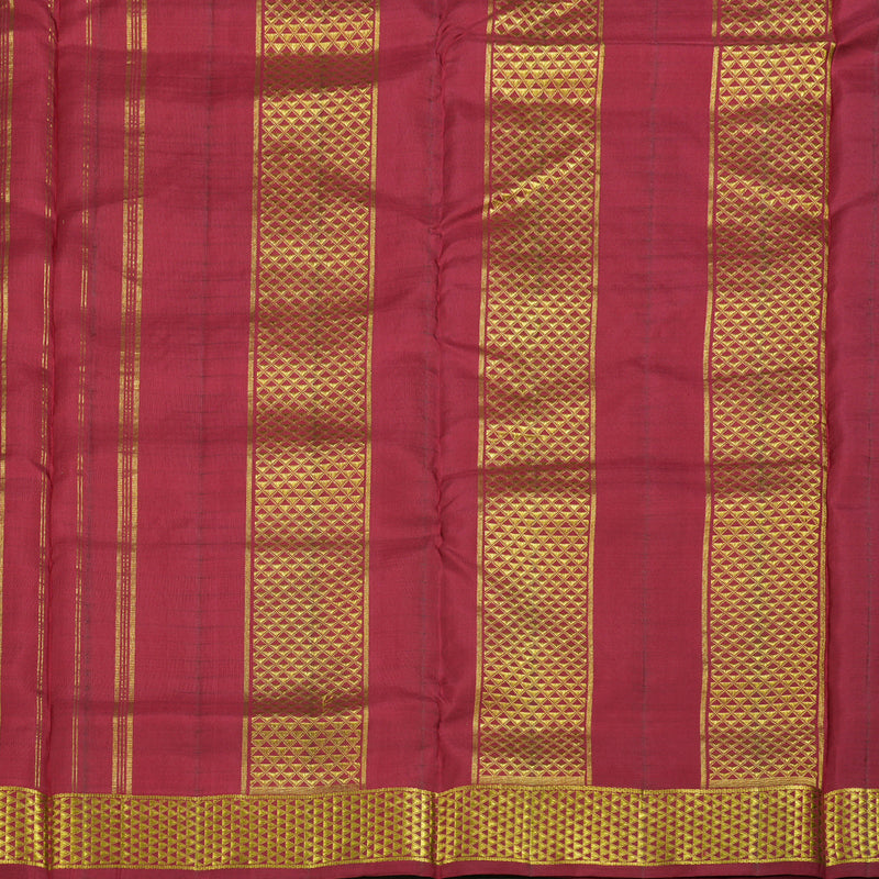 Hayagrivas Koorai Maroon Jari Kattam Ten Yards Silk Saree BBC2919C13-1