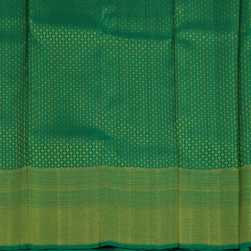 Hayagrivas Handloom Green Kanjivaram Silk Saree BBC426F2-1