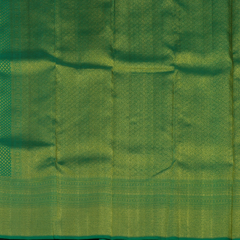 Hayagrivas Handloom Green Kanjivaram Silk Saree BBC426F2-1