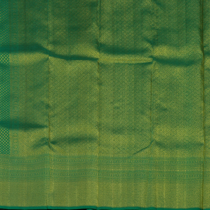 Hayagrivas Handloom Green Kanjivaram Silk Saree BBC426F2-1