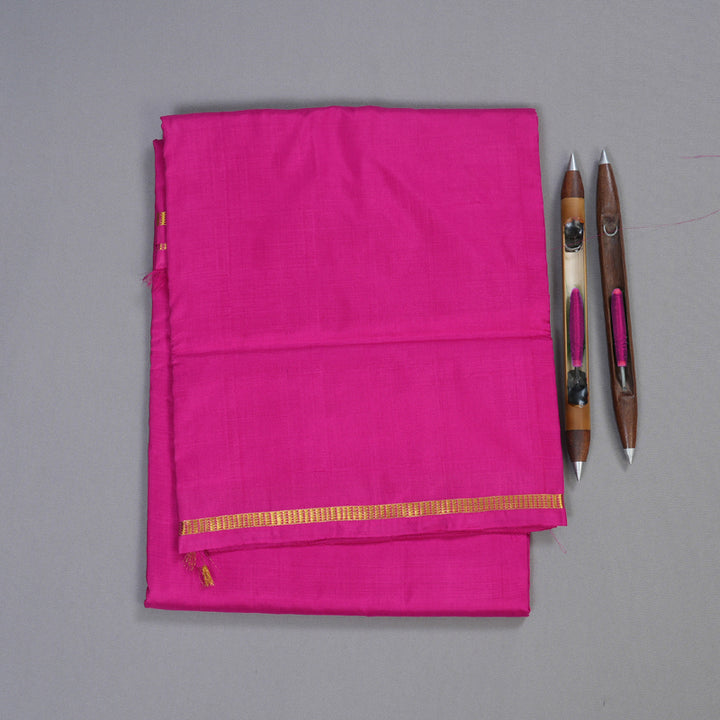 Hayagrivas Pink Ten Yards Silk Saree BBC481G15-2